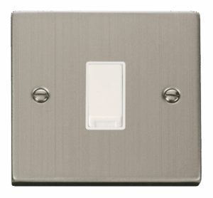 Click Scolmore - Click Deco 1 Gang Intermediate 10Ax Switch White (VPSS025WH)