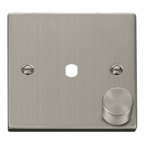 Click Scolmore - Click Deco Vpss 1 Gang Double Dimmer Plate & Knobs (VPSS140PL)