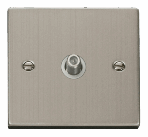 Click Scolmore - Click Deco 1 Gang Satellite Socket Outlet White (VPSS156WH)