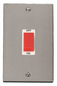 Click Scolmore - Click Deco 2 Gang 45A Dp Switch White (VPSS202WH)