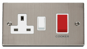 Click Scolmore - Click Deco 45A Dp Switch 13A Switched Socket White (VPSS204WH)