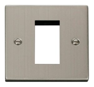 Click Scolmore - Click Deco Single Plate (Single Media Module Aperture) (VPSS310)