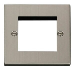 Click Scolmore - Click Deco Single Plate (Twin Media Module Aperture) (VPSS311)
