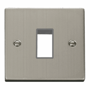 Click Scolmore - Click Deco 1 Gang Minigrid© Unfurnished Plate 1 Aperture (VPSS401GY)