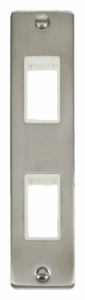 Click Scolmore - Click Deco Double Architrave Plate & Aperture White (VPSS472WH)