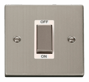 Click Scolmore - Click Deco Ingot 1 Gang 45A Dp Switch White (VPSS500WH)