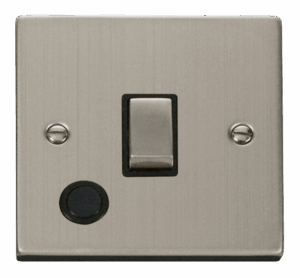 Click Scolmore - Click Deco 20A 1 Gang Dp Ingot Switch With Flex Outlet Black (VPSS522BK)