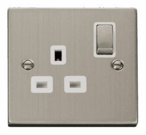 Click Scolmore - Click Deco 1 Gang 13A Dp Ingot Switched Socket Outlet White (VPSS535WH)