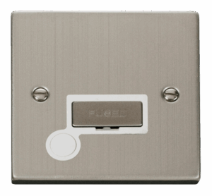 Click Scolmore - Click Deco 13A Fused Ingot Connection Unit With Flex Outlet White (VPSS550WH)