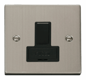 Click Scolmore - Click Deco 13A Fused Switched Connection Unit Black (VPSS651BK)