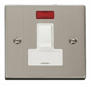 Click Scolmore - Click Deco 13A Fused Switched Connection Unit With Neon White (VPSS652WH)