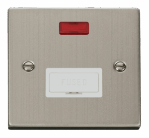 Click Scolmore - Click Deco 13A Fused Connection Unit With Neon White (VPSS653WH)