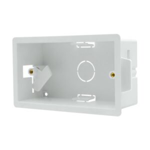 Click Essentials 2 Gang 47Mm Deep Spring Action Fast Fit Dry Lining Box