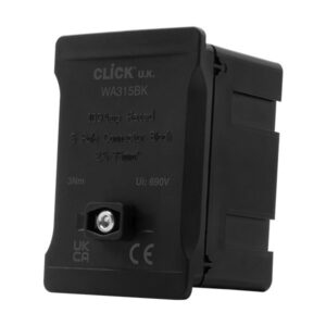 Click Essentials 100A 1 Pole 5 X 2.5~35Mm Link Box Black