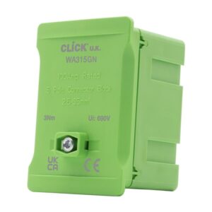 Click Essentials 100A 1 Pole 5 X 2.5~35Mm Link Box Green