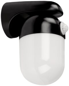 Eterna Lighting - Eterna Black Polycarbonate LED Well Glass With 120° PIR (WELLBKPIR)