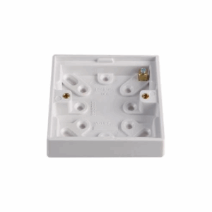 Hager Single 20mm Deep Moulded Box