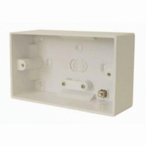 Hager Twin 46mm Deep Moulded Shaver Box