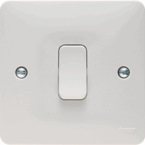 Hager 10A 1G 2 Way Wall Switch