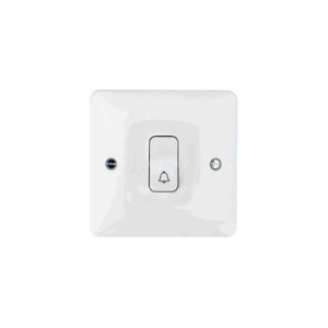 Hager Push Switch with Bell Symbol
