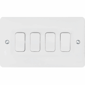 Hager 10A 4G 2 Way Wall Switch