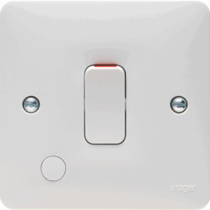 Hager 20A Double Pole Switch + Flex