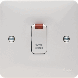 Hager Water Heater 20A Double Pole Switch with Neon