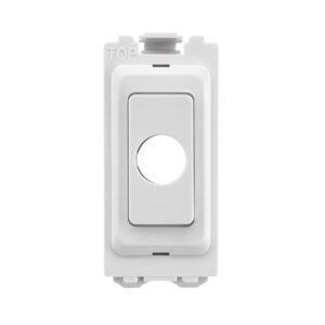 Grid Range - Saxby Electrical Grid 13A Flex Outlet Module White (GD10FOWH)