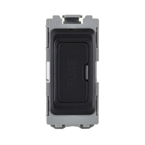 Grid Range - Saxby Electrical Grid 13A Fuse Holder Module Matt Black (GD13FHBL)