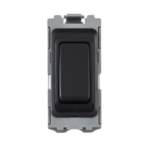 Grid Range - Saxby Electrical Grid 20A DP 2-Way Grid Module Matt Black (GD20DBL)