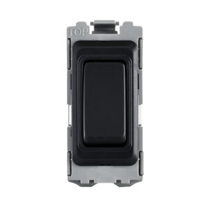 Grid Range - Saxby Electrical Grid 20A Intermediate Grid Module Matt Black (GD20IMBL)