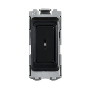 Grid Range - Saxby Electrical Grid 20A DP 2-Way Grid Key Module Matt Black (GD20KBL)