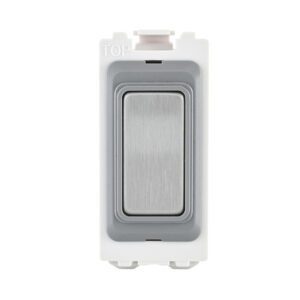 Grid Range - Saxby Electrical Grid Blanking Grid Module Brushed Steel (GDBLBS)