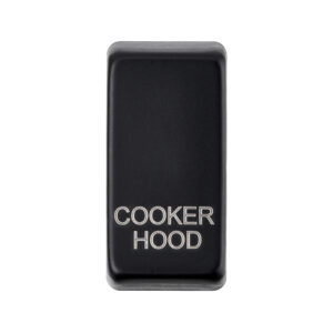 Grid Range - Saxby Electrical Grid Cover Marked "COOKER HOOD" Matt Black (GDRCHBL)