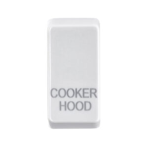 Grid Range - Saxby Electrical Grid Cover Marked "COOKER HOOD" White (GDRCHWH)