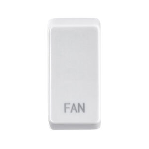 Grid Range - Saxby Electrical Grid Cover Marked "FAN" White (GDRFANWH)