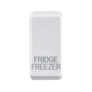 Grid Range - Saxby Electrical Grid Cover Marked "FRIDGE FREEZER" White (GDRFFWH)