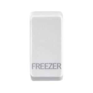 Grid Range - Saxby Electrical Grid Cover Marked "FREEZER" White (GDRFREWH)