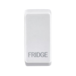 Grid Range - Saxby Electrical Grid Cover Marked "FRIDGE" White (GDRFRIWH)