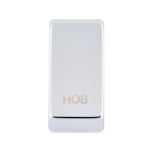 Grid Range - Saxby Electrical Grid Cover Marked "HOB" Polished Chrome (GDRHBPC)