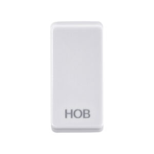 Grid Range - Saxby Electrical Grid Cover Marked "HOB" White (GDRHBWH)