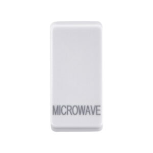 Grid Range - Saxby Electrical Grid Cover Marked "MICROWAVE" White (GDRMWWH)