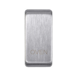 Grid Range - Saxby Electrical Grid Cover Marked "OVEN" Brushed Steel (GDROVBS)