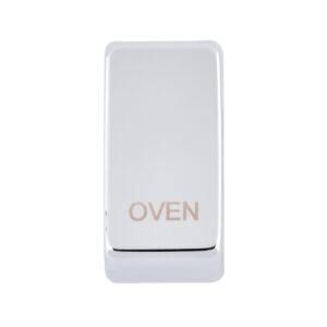 Grid Range - Saxby Electrical Grid Cover Marked "OVEN" Polished Chrome (GDROVPC)