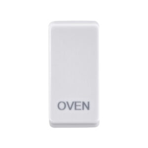 Grid Range - Saxby Electrical Grid Cover Marked "OVEN" White (GDROVWH)