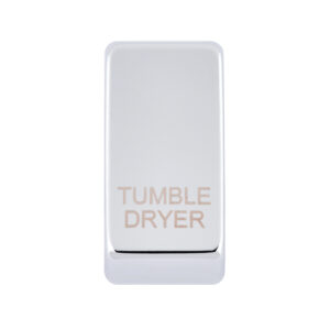 Grid Range - Saxby Electrical Grid Cover Marked "TUMBLE DRYER" Polished Chrome (GDRTDPC)