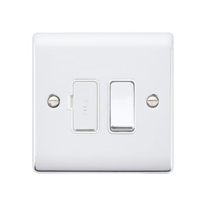 Saxby Electrical Raised Screwed 13A Switched Fused Spur Unit Polished Chrome