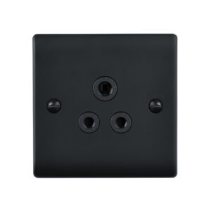Saxby Electrical Raised Screwed 5A UnSocket Matt Black (RS429BLB)