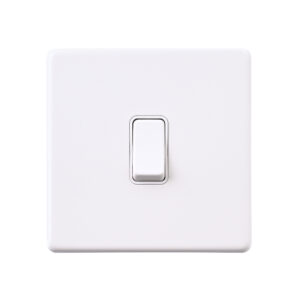 Saxby Electrical - Saxby Electrcial Screwless 10AX 1G Intermediate Switch Matt White (SL109WHW)