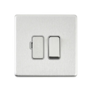 Saxby Electrical - Saxby Electrcial Screwless 13A Switched Fused Spur Unit Brushed Steel (SL320BSG)